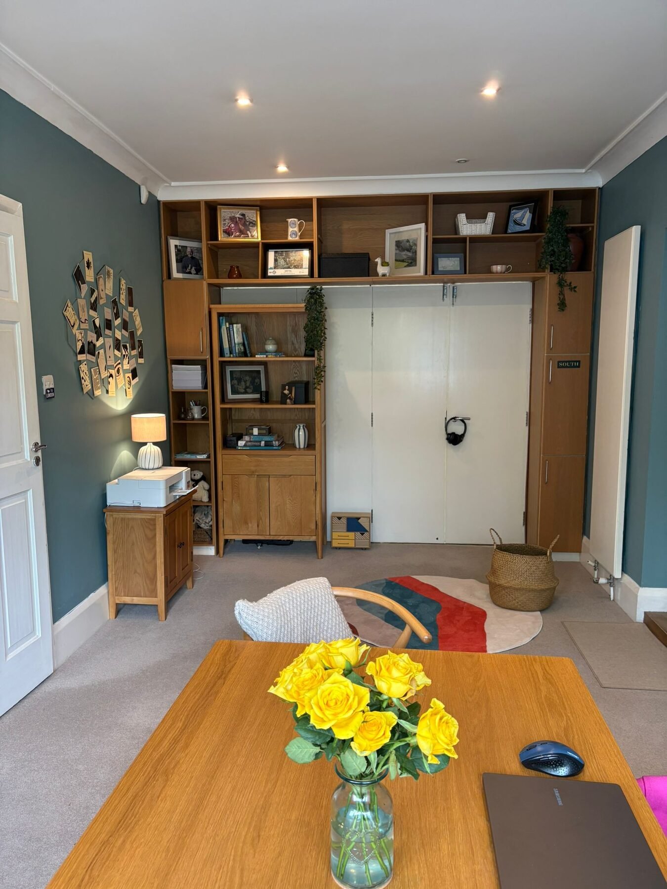 The assessment room, looking towards the double doors